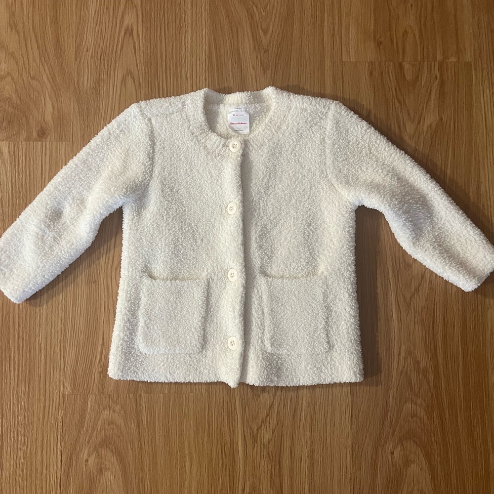 White Fleece Sweater NWOT